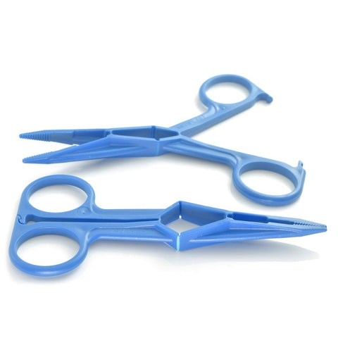 Plastic forceps with jaw-grips, PP