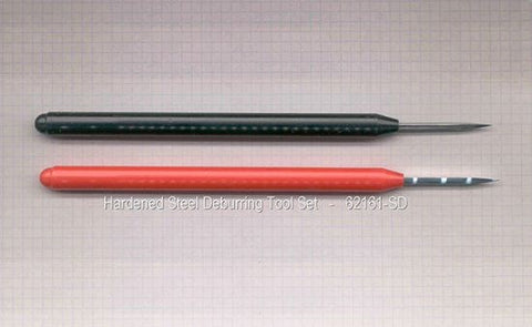 Hardened steel deburring tool set