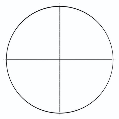 NE54 eyepiece reticles, two vertical lines