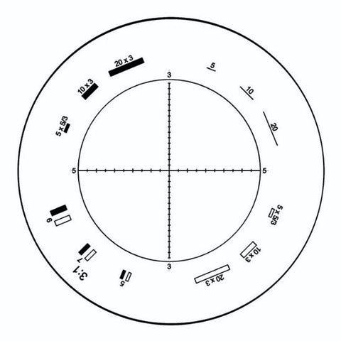 G25 eyepiece reticles, Walton/Beckett for asbestos