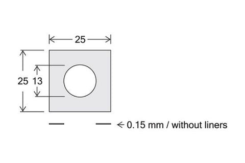 SecureSeal adhesive slide specimen spacers, single well