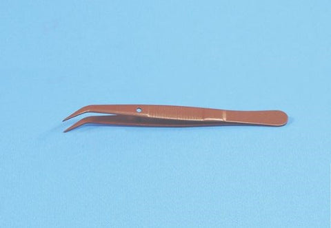 PTFE coated forceps, curved