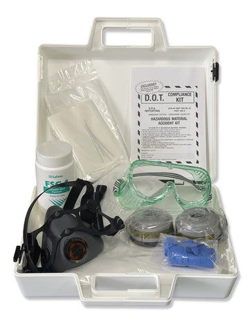Formaldehyde spill response kit in hard case