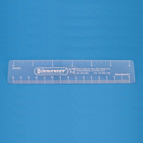 Transparent ruler, 15cm