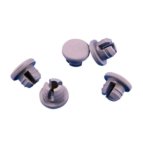 Lyophilisation serum vial stoppers, 3-prong