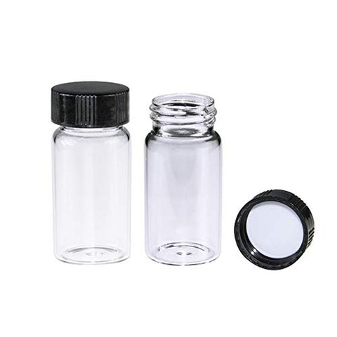 Glass sample vials, screw lid