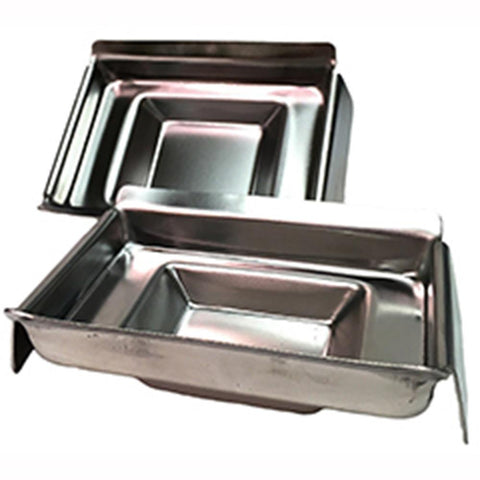 Supa Mega base moulds, stainless steel