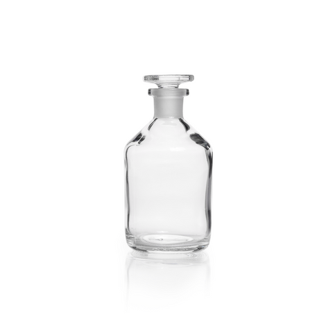 Wheaton narrow neck reagent bottles with glass stopper, clear