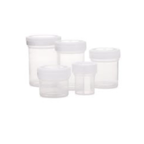 Specimen containers with lid, PP