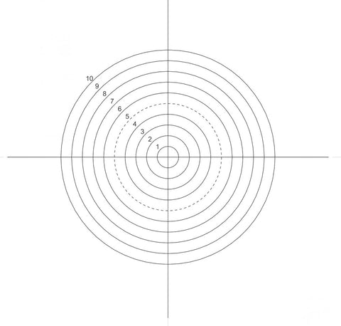 NE43 eyepiece reticles, concentric circle (EMS)