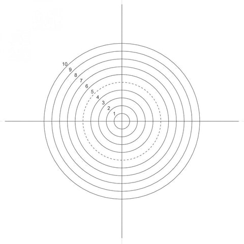 NE44 eyepiece reticles, concentric circles (EMS)