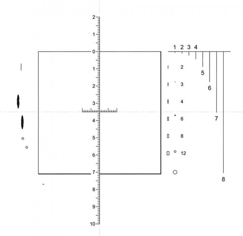 NG60 eyepiece reticles, grain sizing EN10247 (EMS)