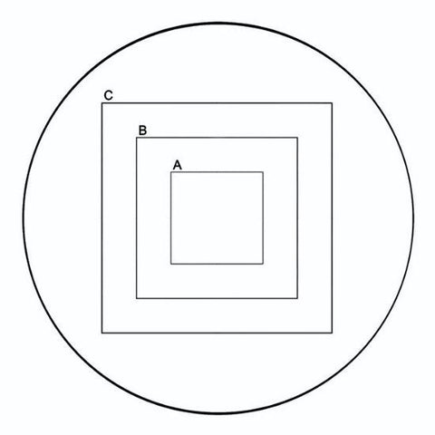 NE38 eyepiece reticles, index pattern (EMS)