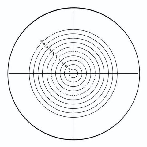 NE42 eyepiece reticles, concentric circle (EMS)