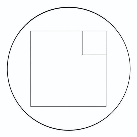 NE57 eyepiece reticle, miller squares (EMS)