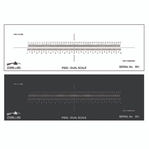 PS52 stage micrometers, dual scale calibration slides (EMS)