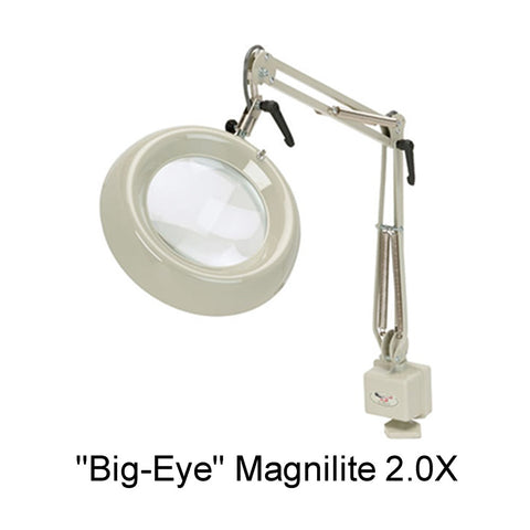 Clamp-on illuminated magnilite 2.0X