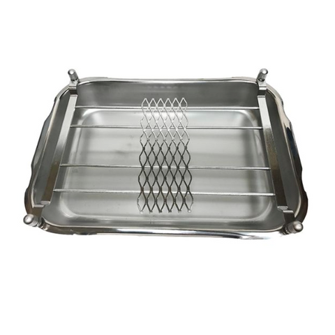 Slide staining tray and rack, 22 slides