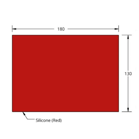 Press-to-seal slide adhesive silicone sheets, clear
