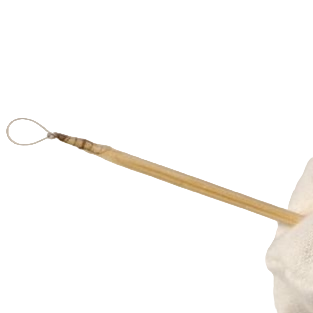 Hair loop knife cleaning tool