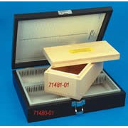 Large glass slide box, 76x25mm slides