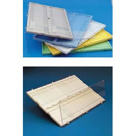 Plastic storage slide folders