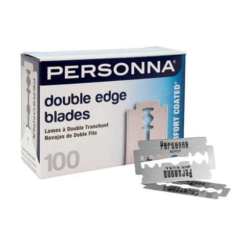 PERSONNA stainless steel PTFE coated blades, double edge