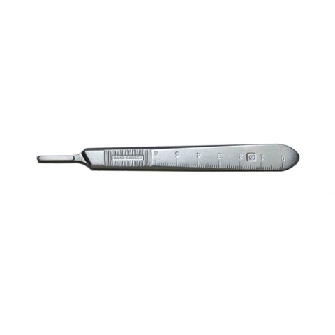 Bard-Parker stainless steel graduated scalpel handle, #3