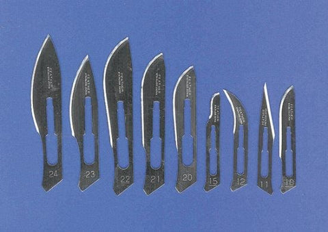 Feather scalpel blades, sterile