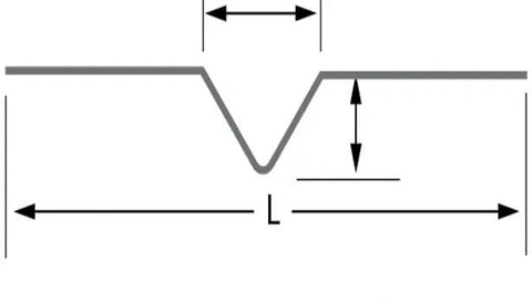 V-shaped tungsten wire filaments