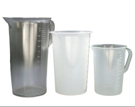 Graduated measuring jugs