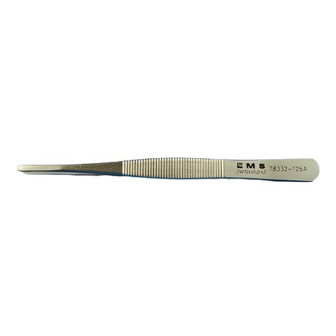 EMS flat tip tweezers, style 125A