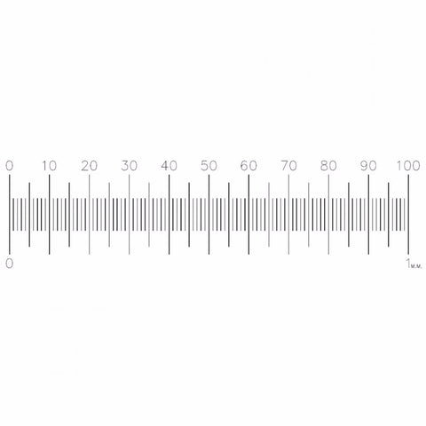 S48 stage micrometers, without coverglass 1mm x 0.01mm divisions (EMS)