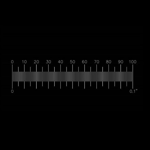 S4R stage micrometers, 0.1'' x 0.001'' divisions (EMS)