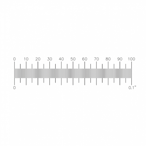S4 stage micrometers, 0.1'' x 0.001'' divisions (EMS)
