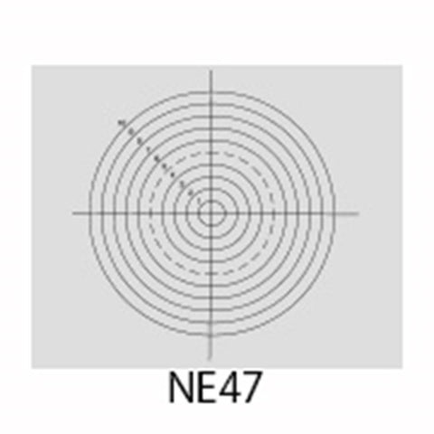 NE47 eyepiece reticles, concentric circles