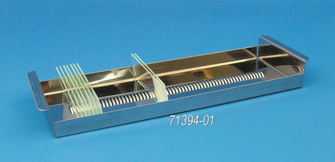 Horizontal slide tray, 60 slides, SS