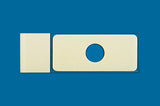 PTFE printed microscope slides, round wells