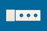 PTFE printed microscope slides, round wells
