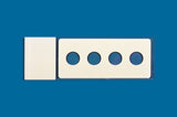 PTFE printed microscope slides, round wells