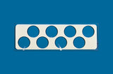 PTFE printed microscope slides, round wells