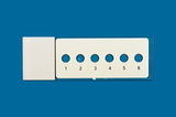 PTFE printed microscope slides, round wells