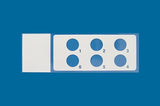PTFE printed microscope slides, round wells