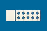 PTFE printed microscope slides, round wells