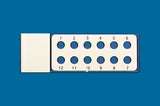 PTFE printed microscope slides, round wells