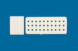 PTFE printed microscope slides, round wells