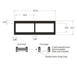 ProPlate re-usable chamber slide modules, delrin snap clips