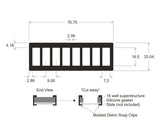 ProPlate re-usable chamberslide modules, stainless steel clips