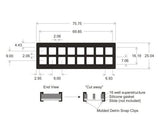 ProPlate re-usable chamber slide modules, delrin snap clips