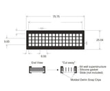 ProPlate re-usable chamberslide modules, stainless steel clips